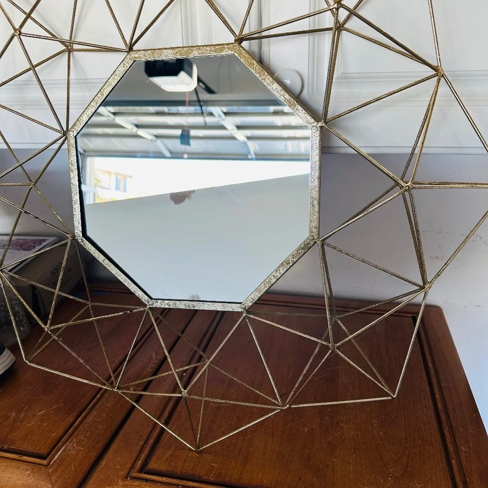 Golden star mirror